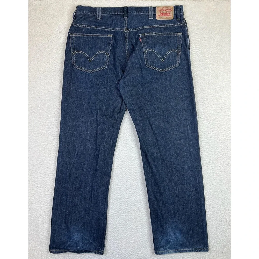 Levis 559 Jeans Mens 40x32 Blue Relaxed Straight Denim Pants Zip Fly 100% Cotton